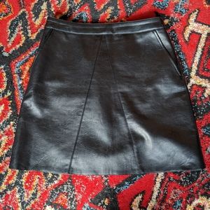 NWT pocket leather skirt